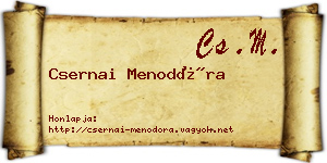 Csernai Menodóra névjegykártya